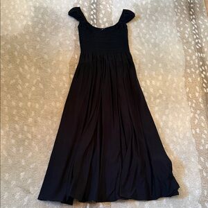 Moon River Black Maxi Dress